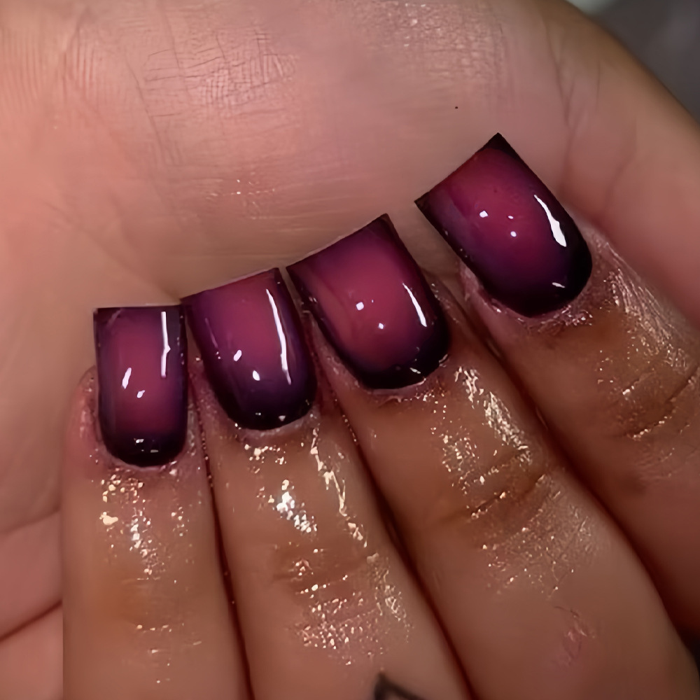 Nail Art Pink - Unhas postiças curtas quadradas para mulheres,