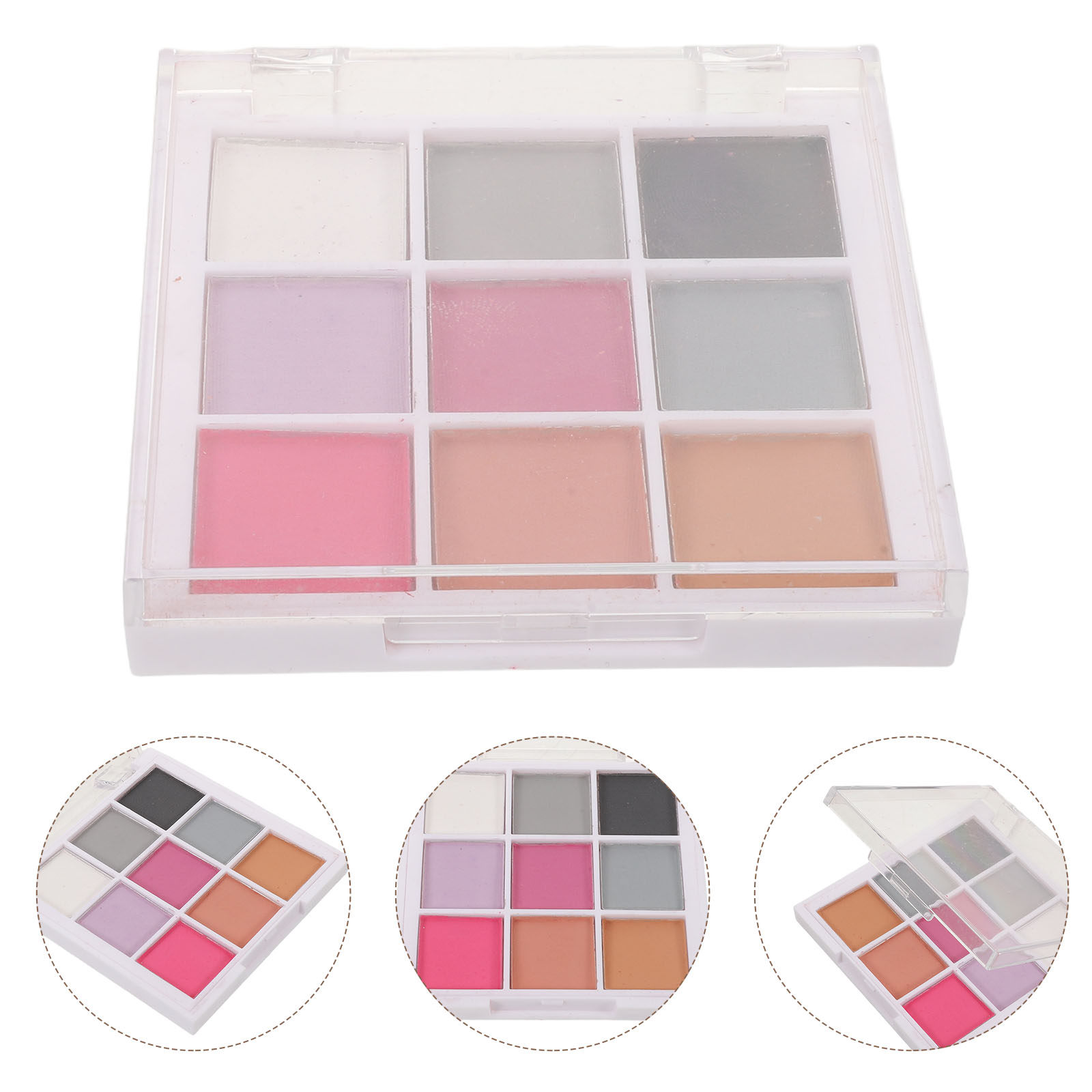 Nail Art Ombre - Paleta de Pó Pigmentado Sólido para