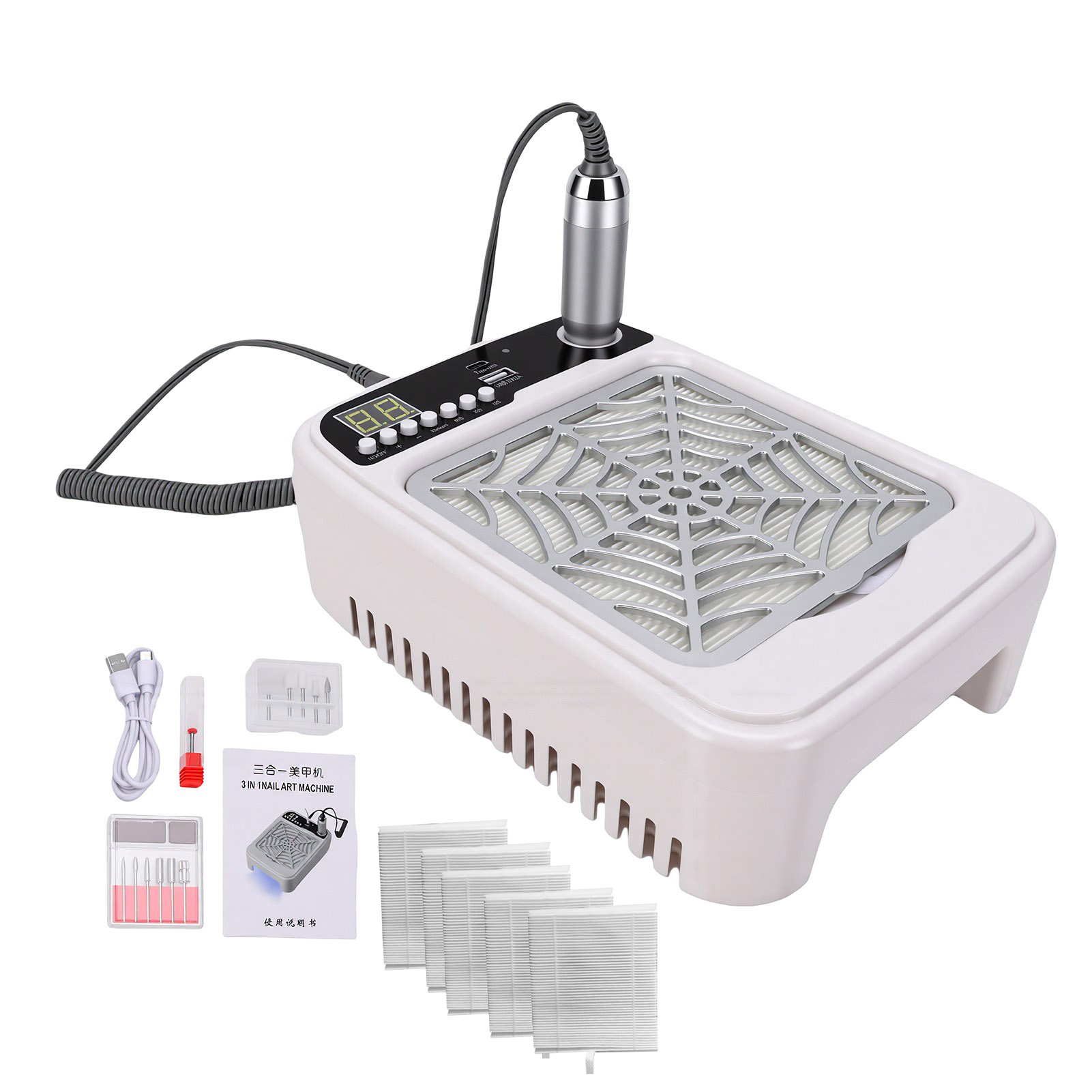 Máquina de Furar Unhas 3 em 1  - Nail Drill Machine avaliação e preço