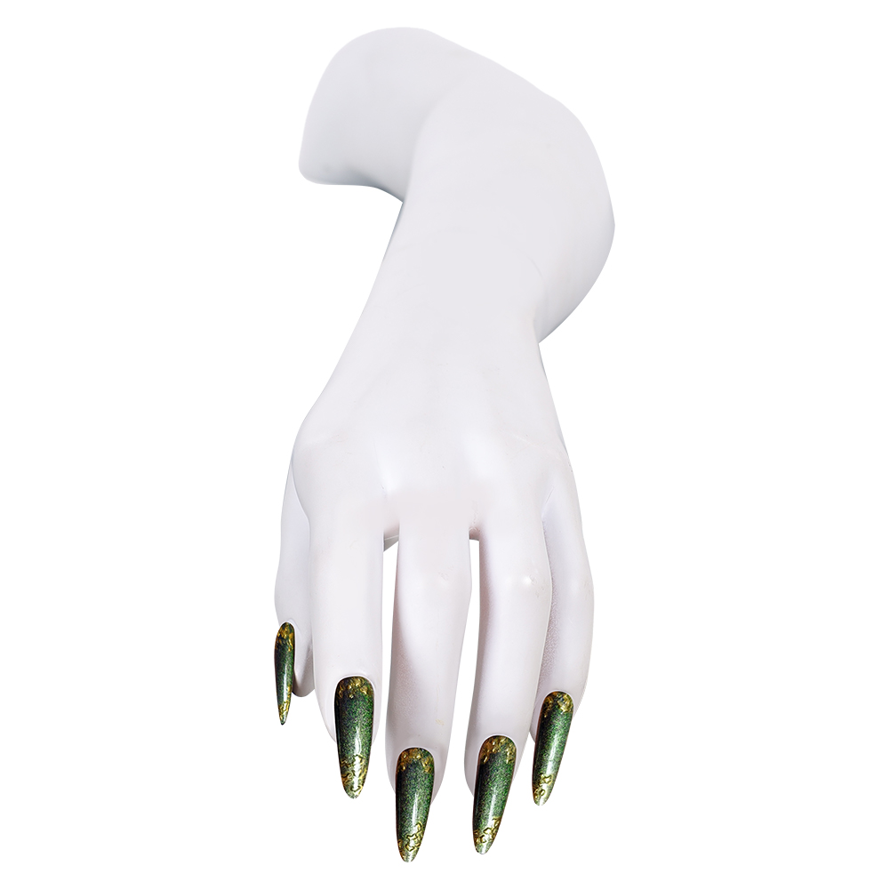 Unhas prensadas verdes com det - Nail Art Press On avaliação e preço