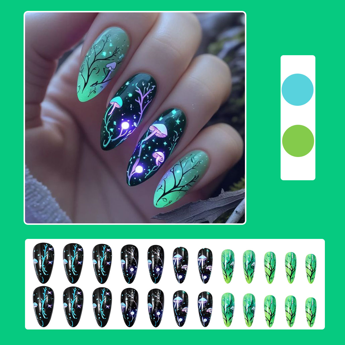 Imprensa de amêndoa em unhas c - Nail Art Press On avaliação e preço