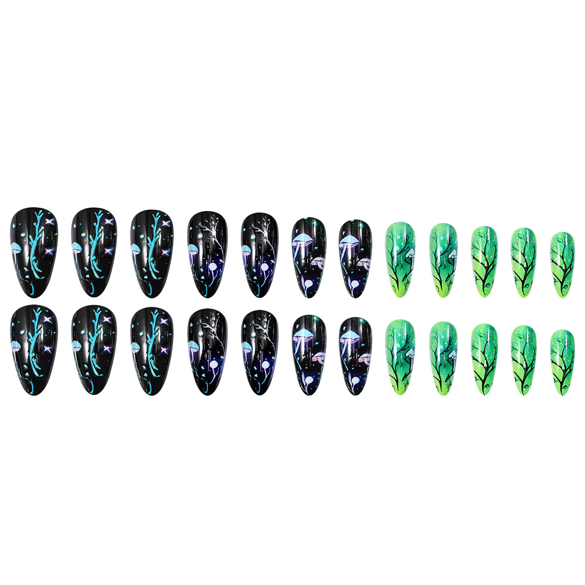 Imprensa de amêndoa em unhas c - Nail Art Press On avaliação e preço