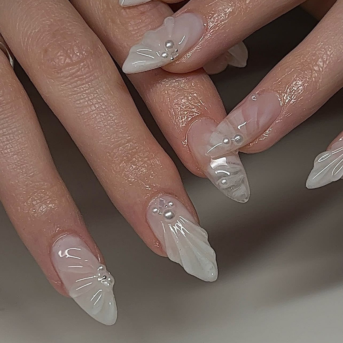 24 pçs simples verde francês u - Nail Art Press On avaliação e preço