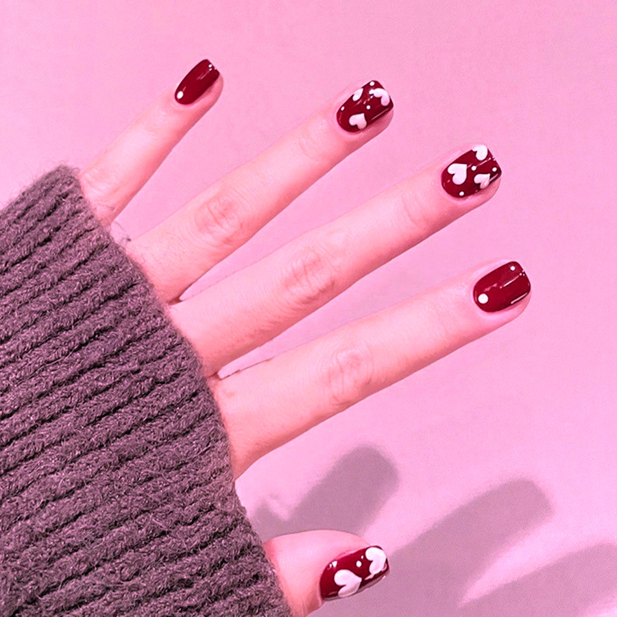 Conjunto de 24 unhas postiças  - Nail Art Press On avaliação e preço