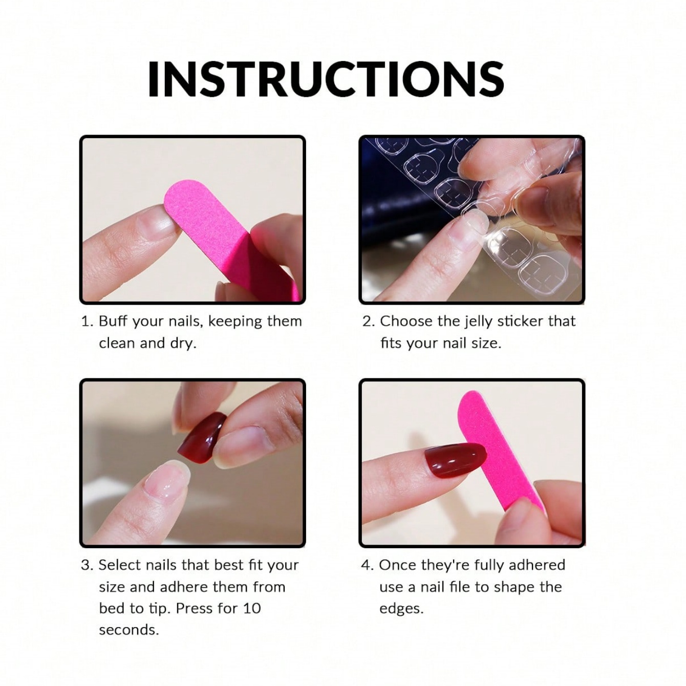 Unhas Postiças de Amêndoa 10 P - Nail Art Pink avaliação e preço