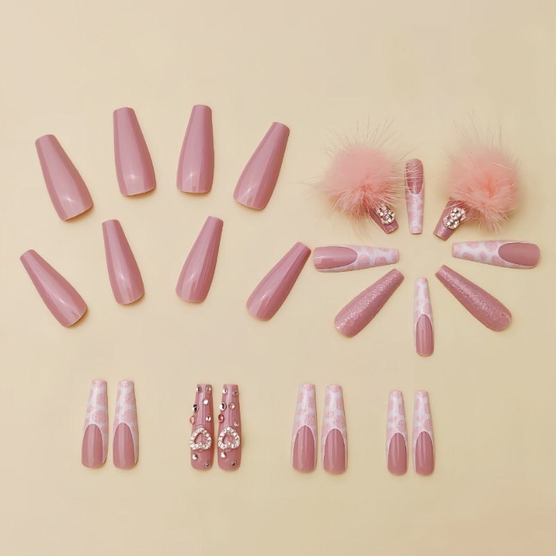 Extra Long Square Dicas unhas  - Nail Art Pink avaliação e preço
